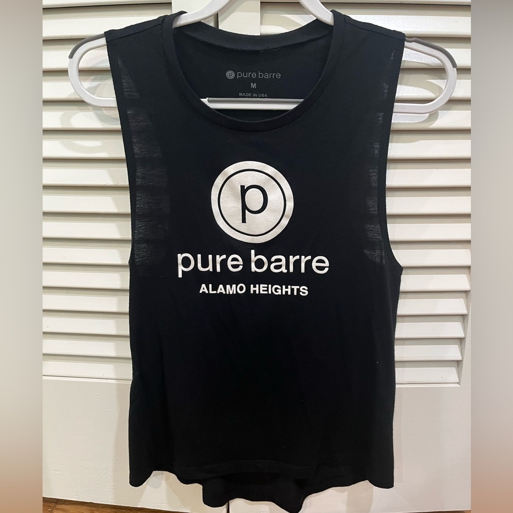Pure Barre Black Sleeveless Tank